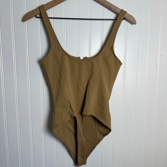 Good American Scuba U Corset Bodysuit in Pecan Women’s Size 3 - Picture 6 of 10